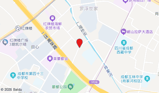 成都附二中医医院位置地图（成都市青羊区大石西路88号）